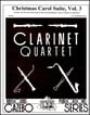 CHRISTMAS CAROL SUITE #3 CLARINET QUARTET cover